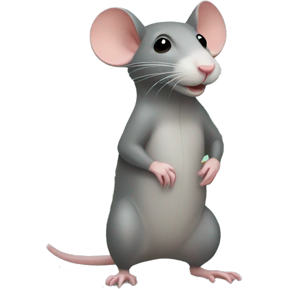 rat with flowers emoji