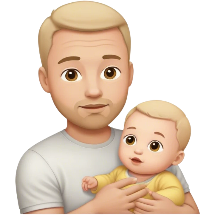 dad with baby emoji