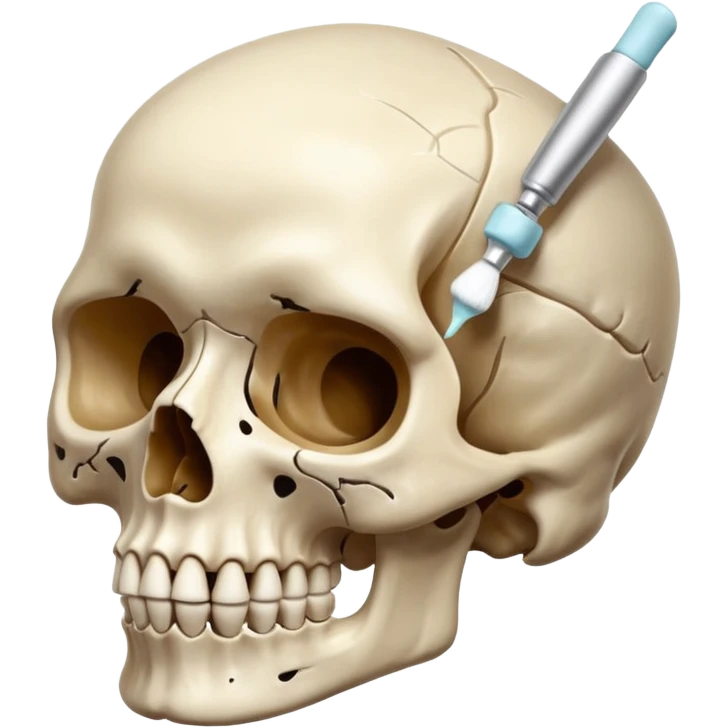 teschio che fa la skincare emoji
