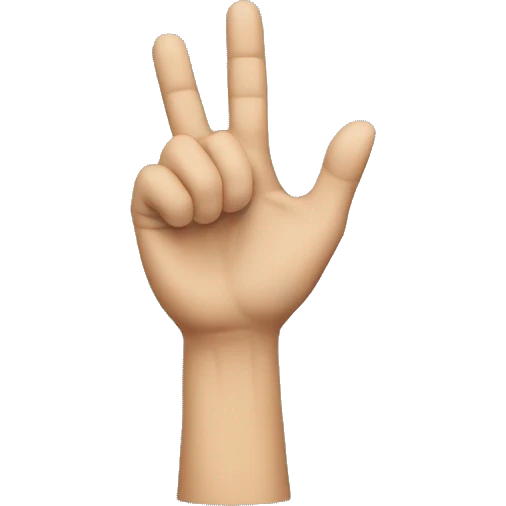 Guy with hand in shape of an L emoji