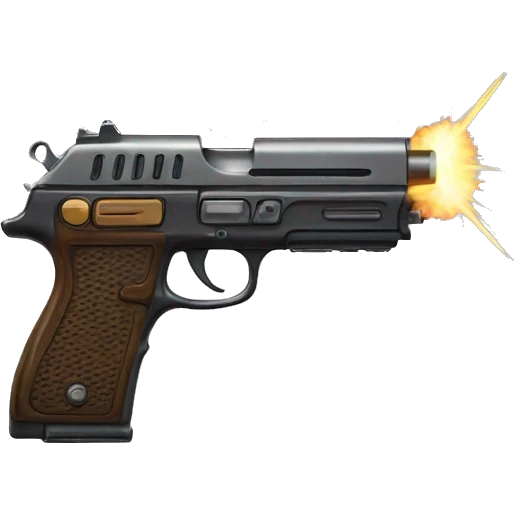 pistol with lazer scope emoji