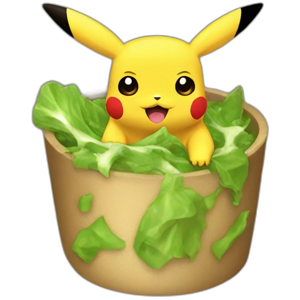 Pikachu eat yoda emoji