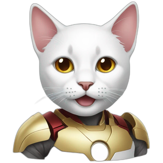 cat+Iron Man emoji