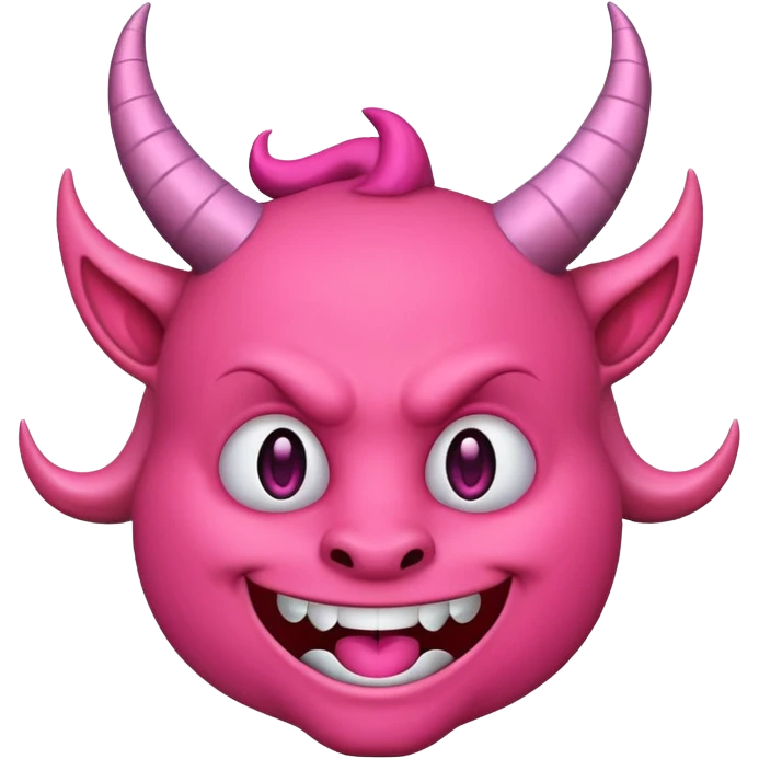 Devil emoji but pink emoji