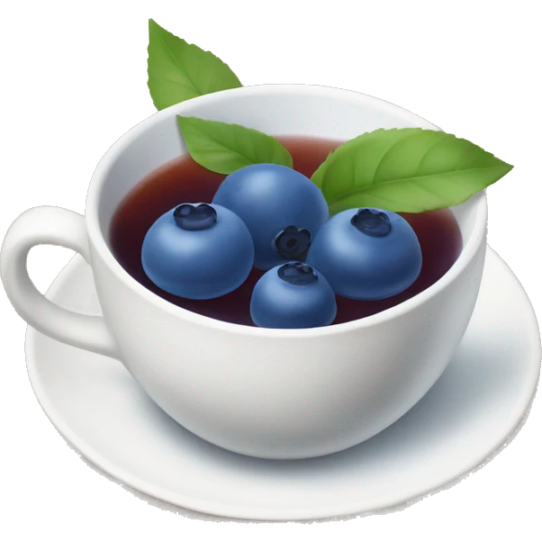 blueberry tea emoji