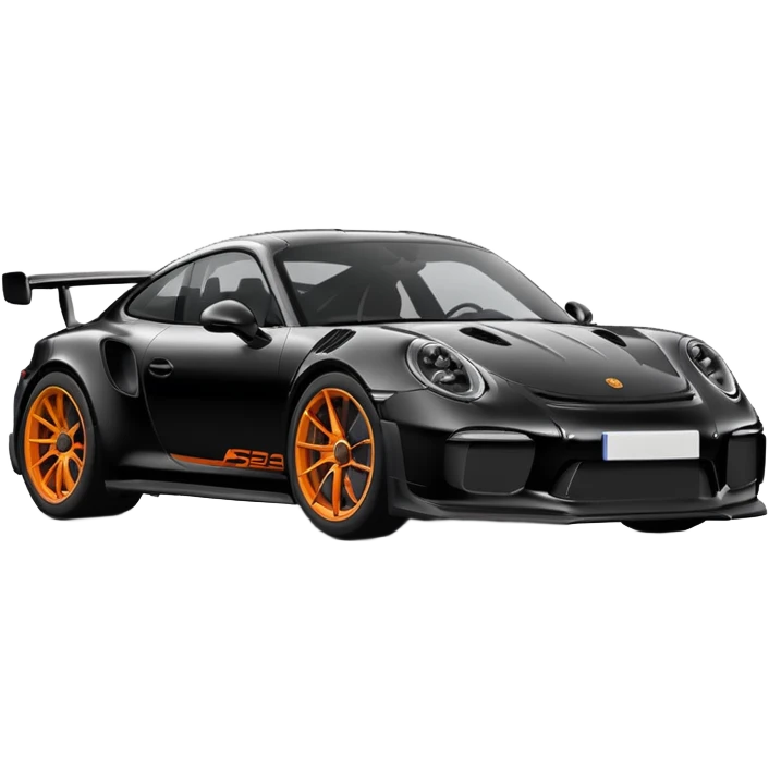 une porshe 911 gt3 rs noir emoji