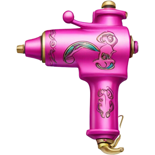 Pink tattoo machine emoji