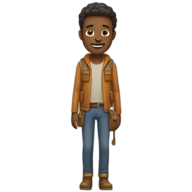 Man on a journey emoji