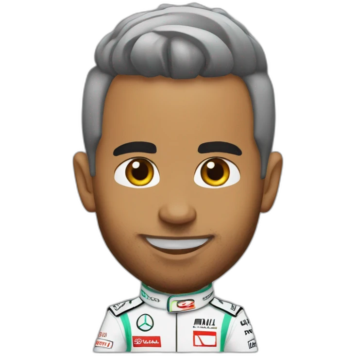 Lewis Hamilton choqué emoji