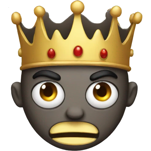 evil with crown emoji