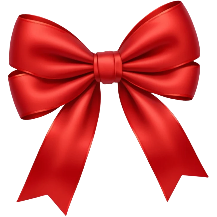 Red bow emoji