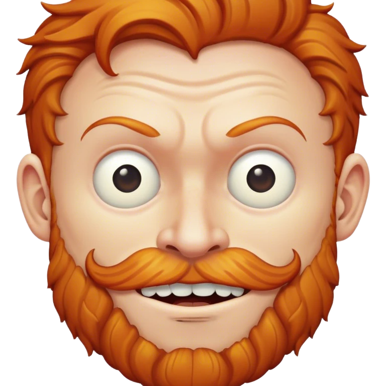 Crazy ginger man emoji