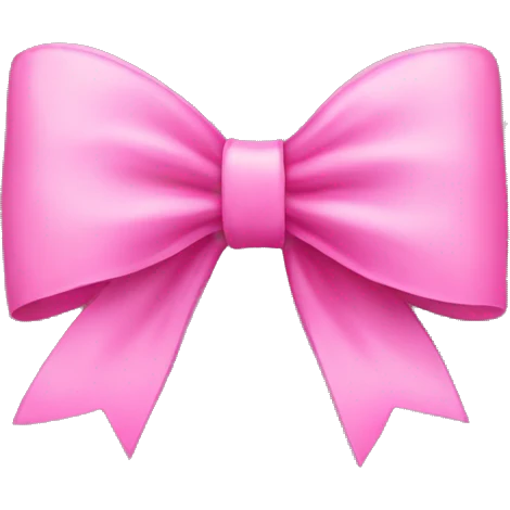 pink bow  emoji