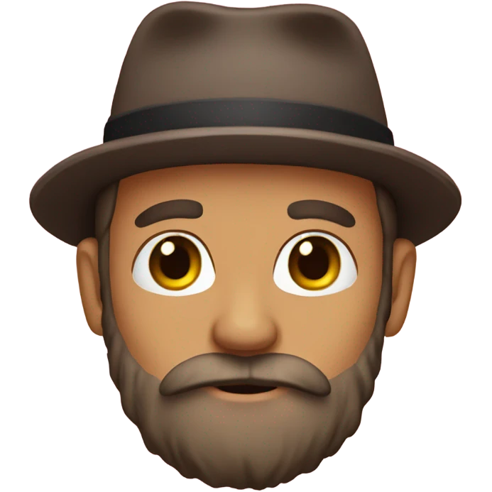 A beard  emoji
