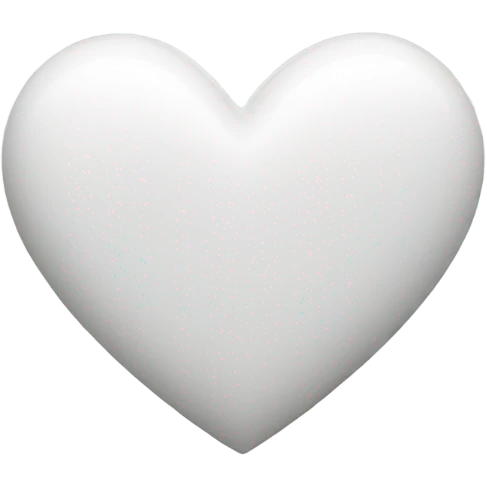 White heart emoji