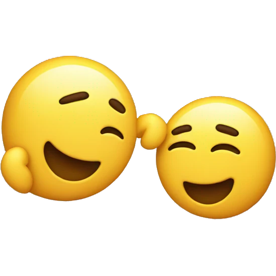 emoji touching another emoji  emoji