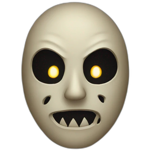 scary mask emoji