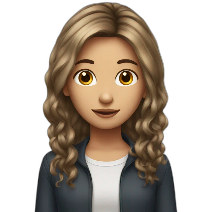 Medium Hair Girl emoji