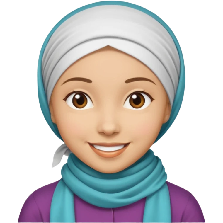 Başörtü Kapalı kız suratı emoji