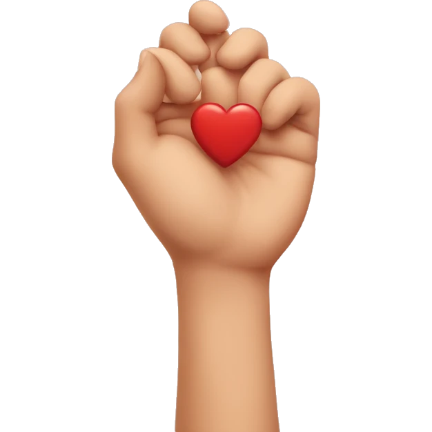 heart shape hand emoji