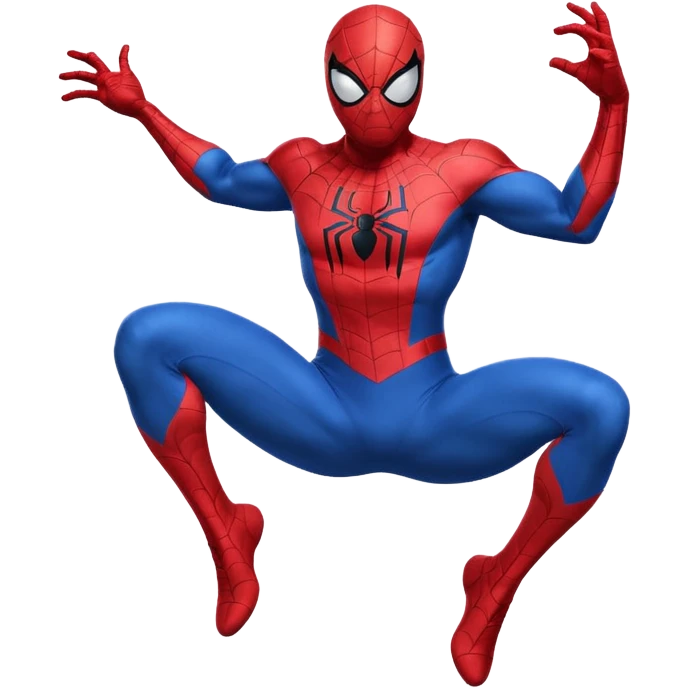 Spiderman jumping emoji