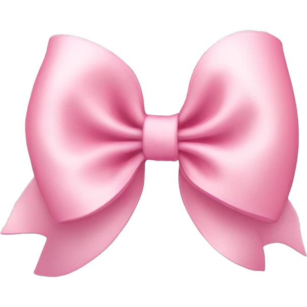 light pink bow emoji