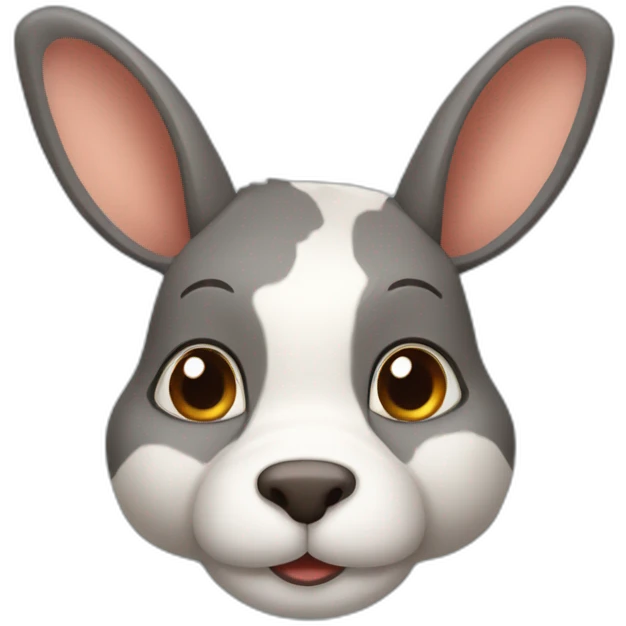 Conejo con orejas de vaca emoji