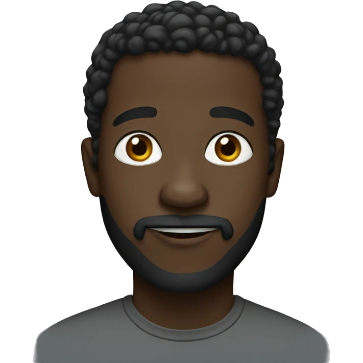 Black doodle emoji
