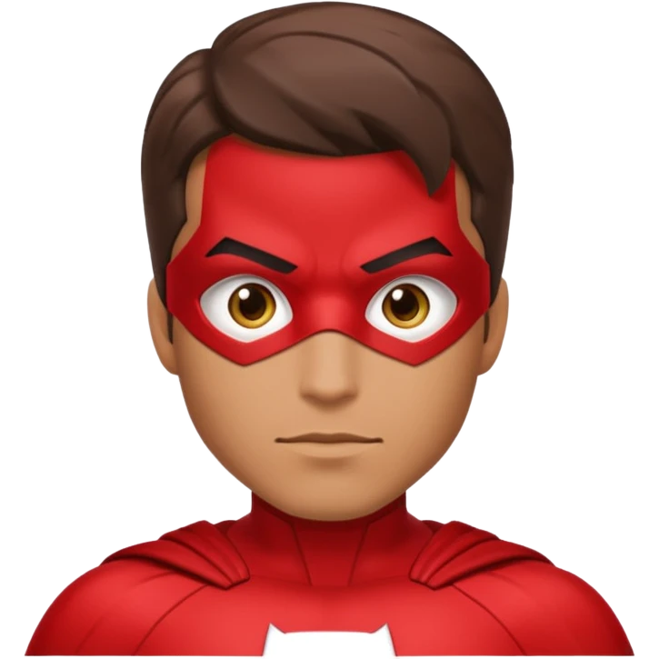 inscticidier super hero man red emoji