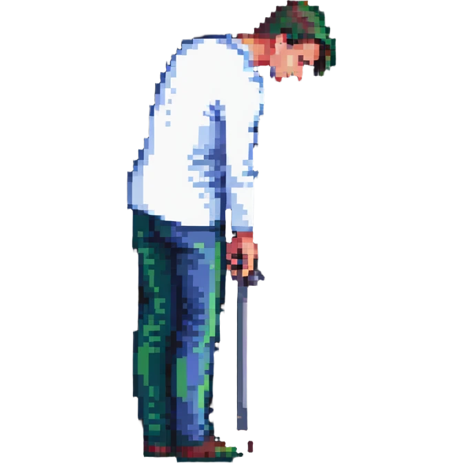 man with backache emoji