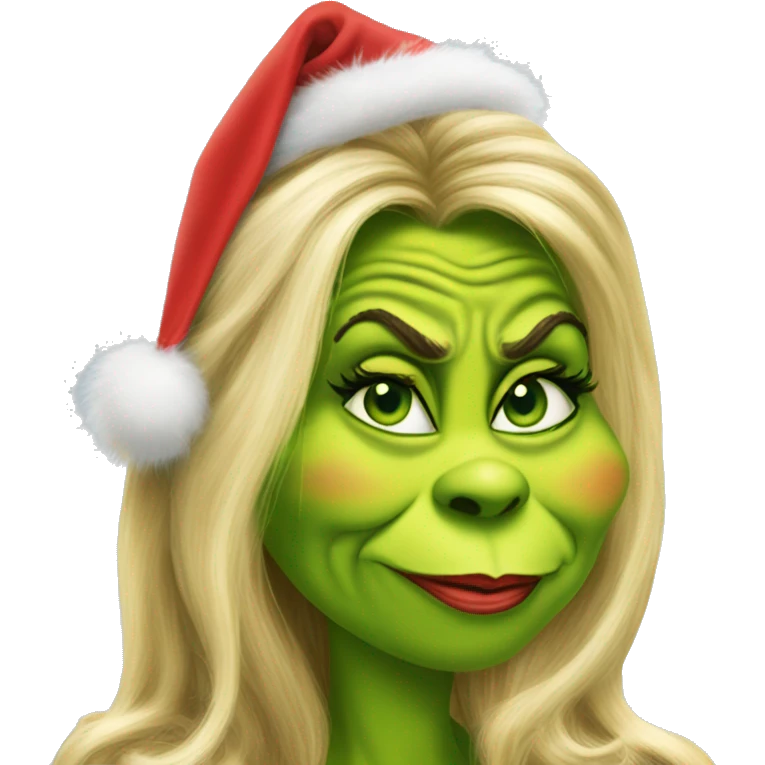 Jennifer coolidge as grinch emoji