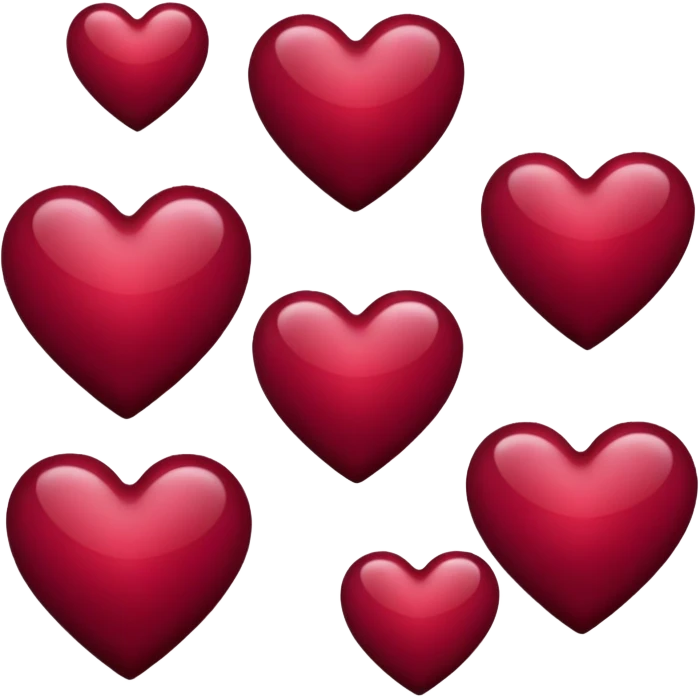 maroon heart emoji