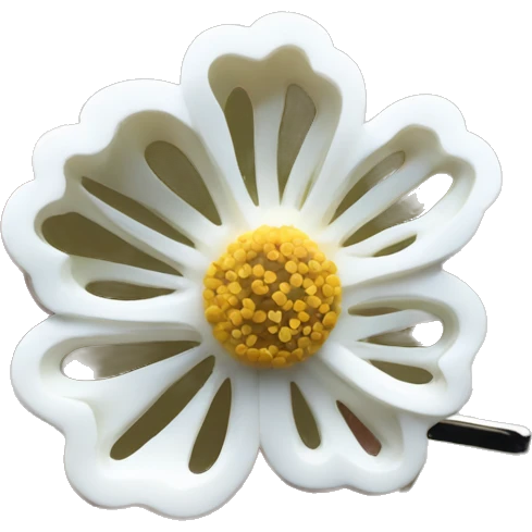 Flower hair pin emoji