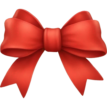 Red bow emoji