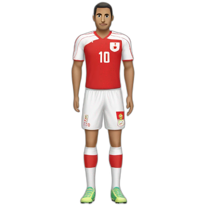 Maillot de foot la Tunisie floquée tggs emoji