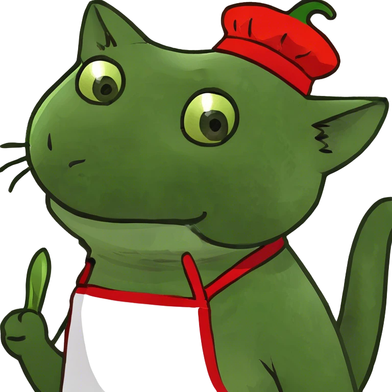 Spicy cat emoji