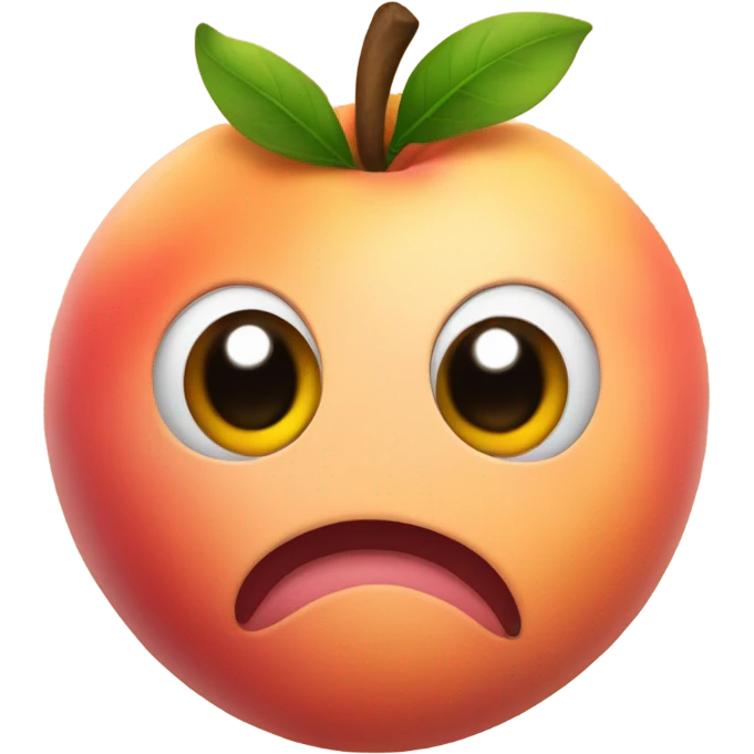 Peach with heart eyes emoji
