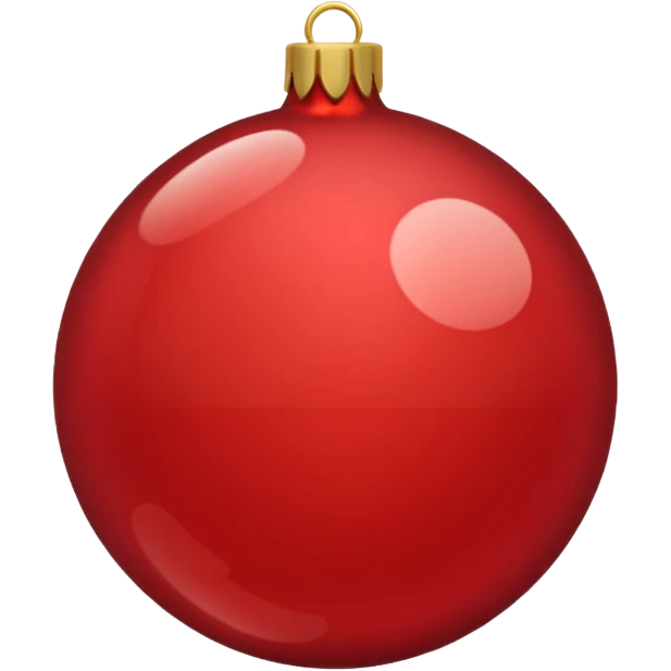 christmas red ornament emoji