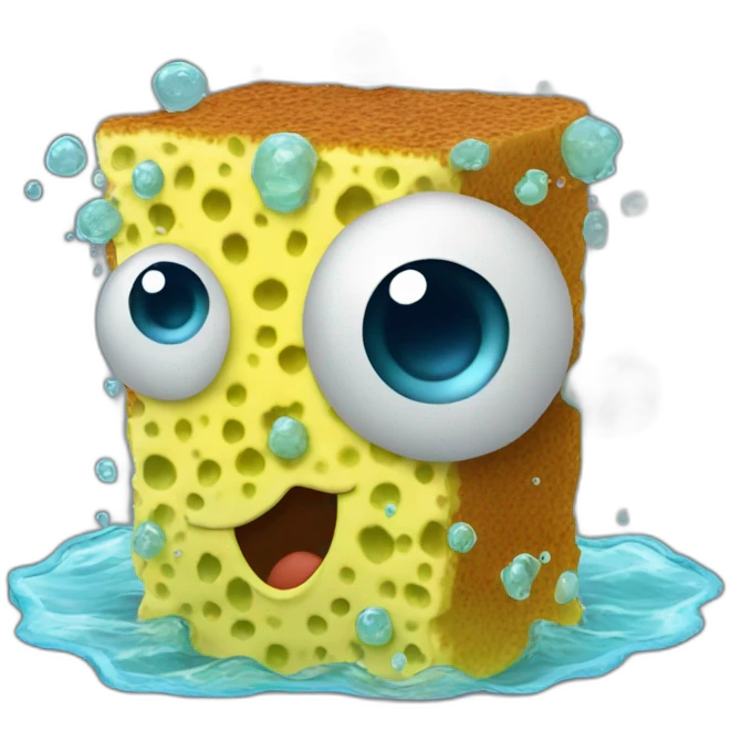 sponge soaking up water emoji