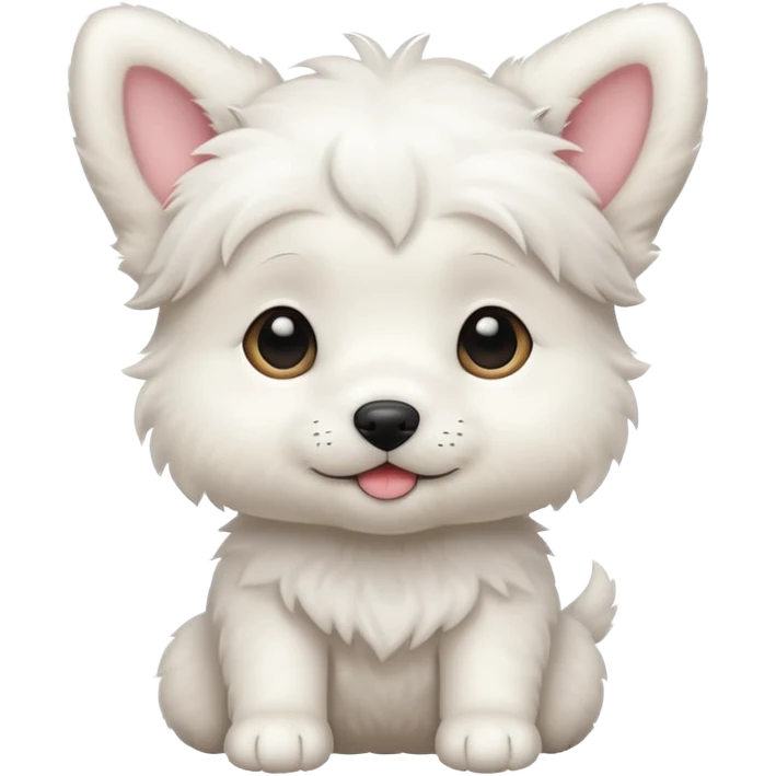 white puppy emoji