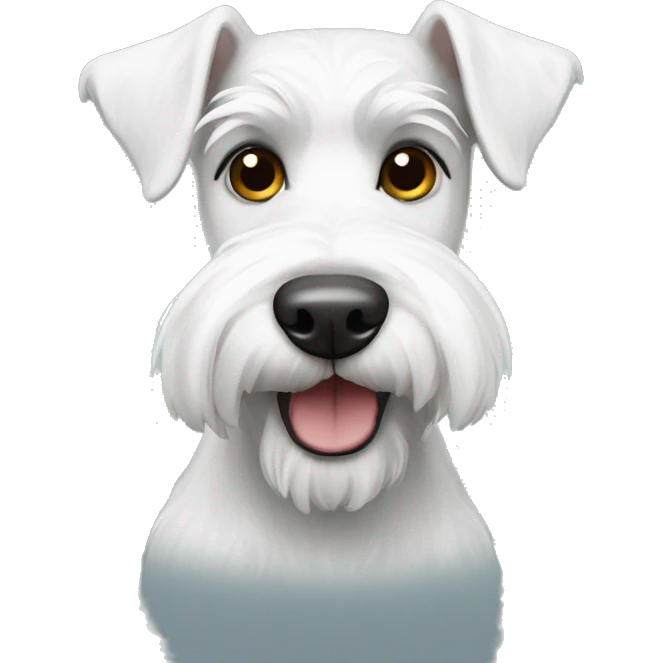 White schnauzer  emoji