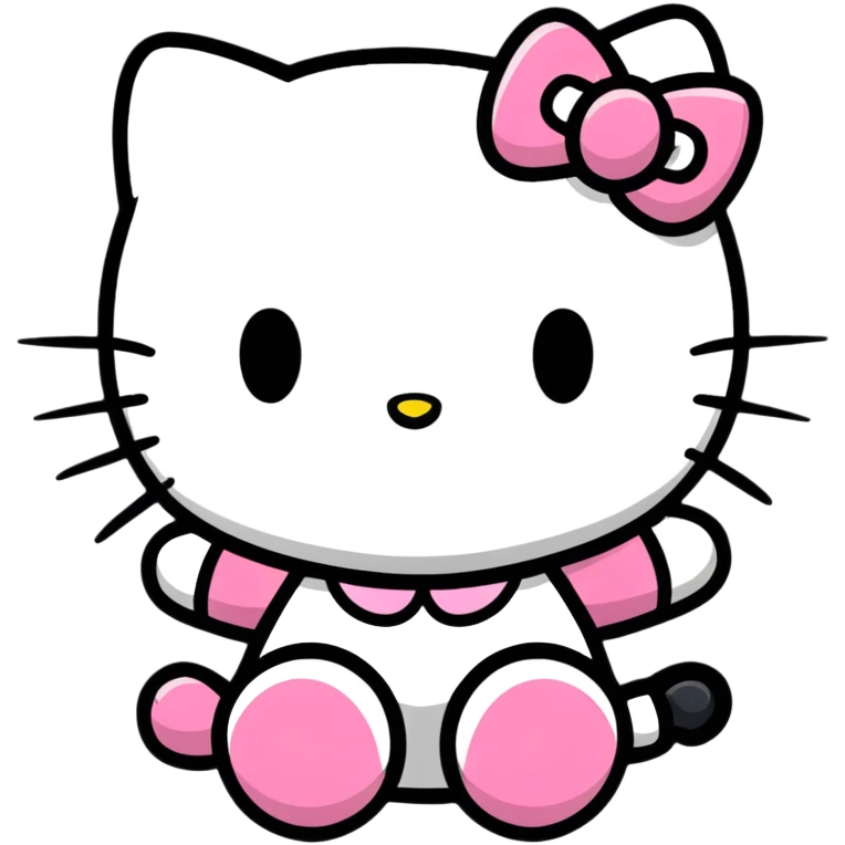 Hello Kitty head emoji