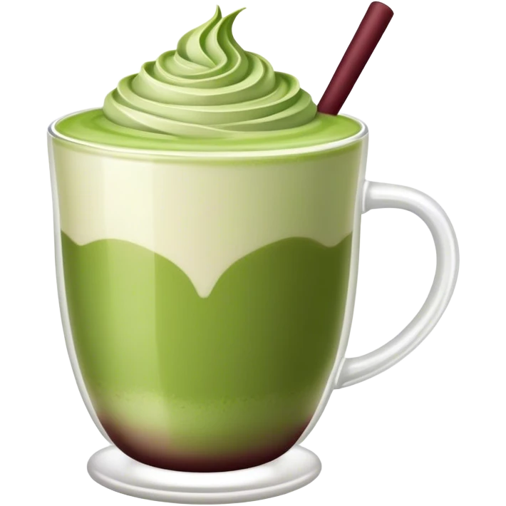 Matcha latte  Burgundy emoji