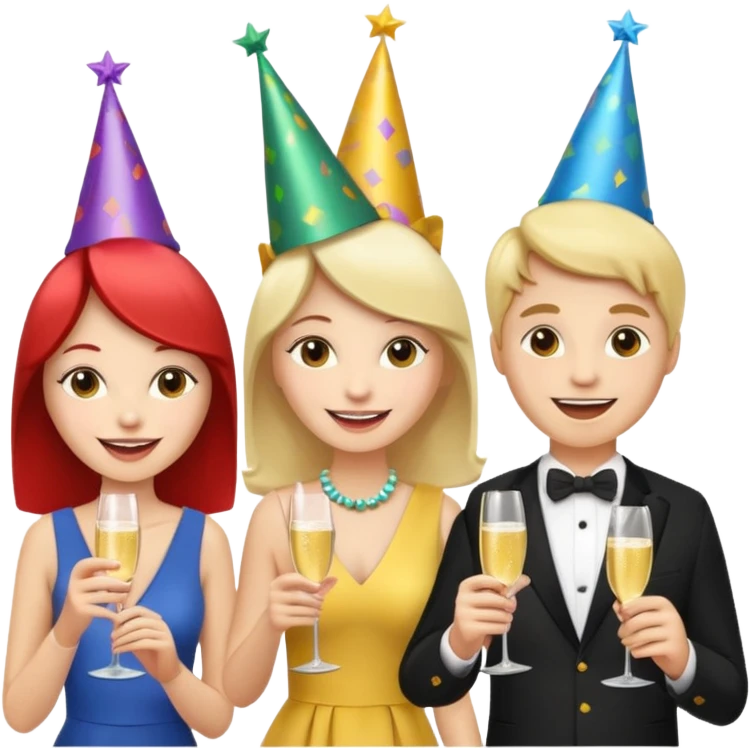 200 people eating at a family party emoji