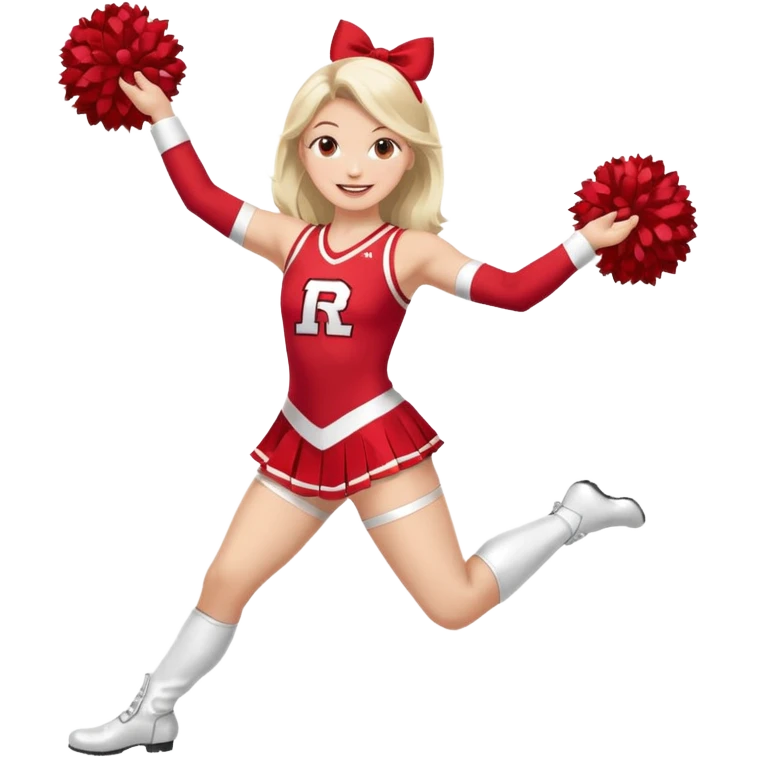 Rutgers full body Cheerleader emoji