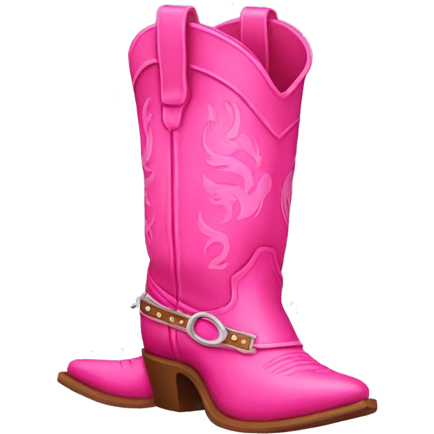 pink cowboy boots  emoji