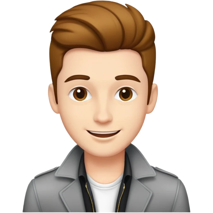 Happy Pop Male Music Singer dressed with style emoji