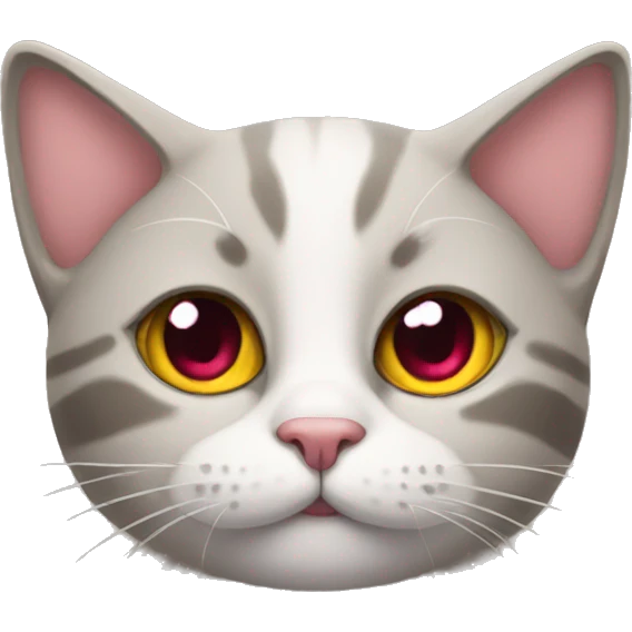 Cat with hearts as eyes emoji