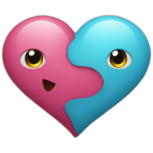 Moins en forme de cœur emoji