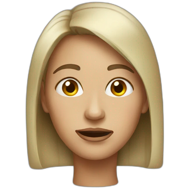 a ugly woman emoji